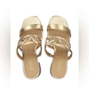 Michael Kors Metallic Gold Sandals